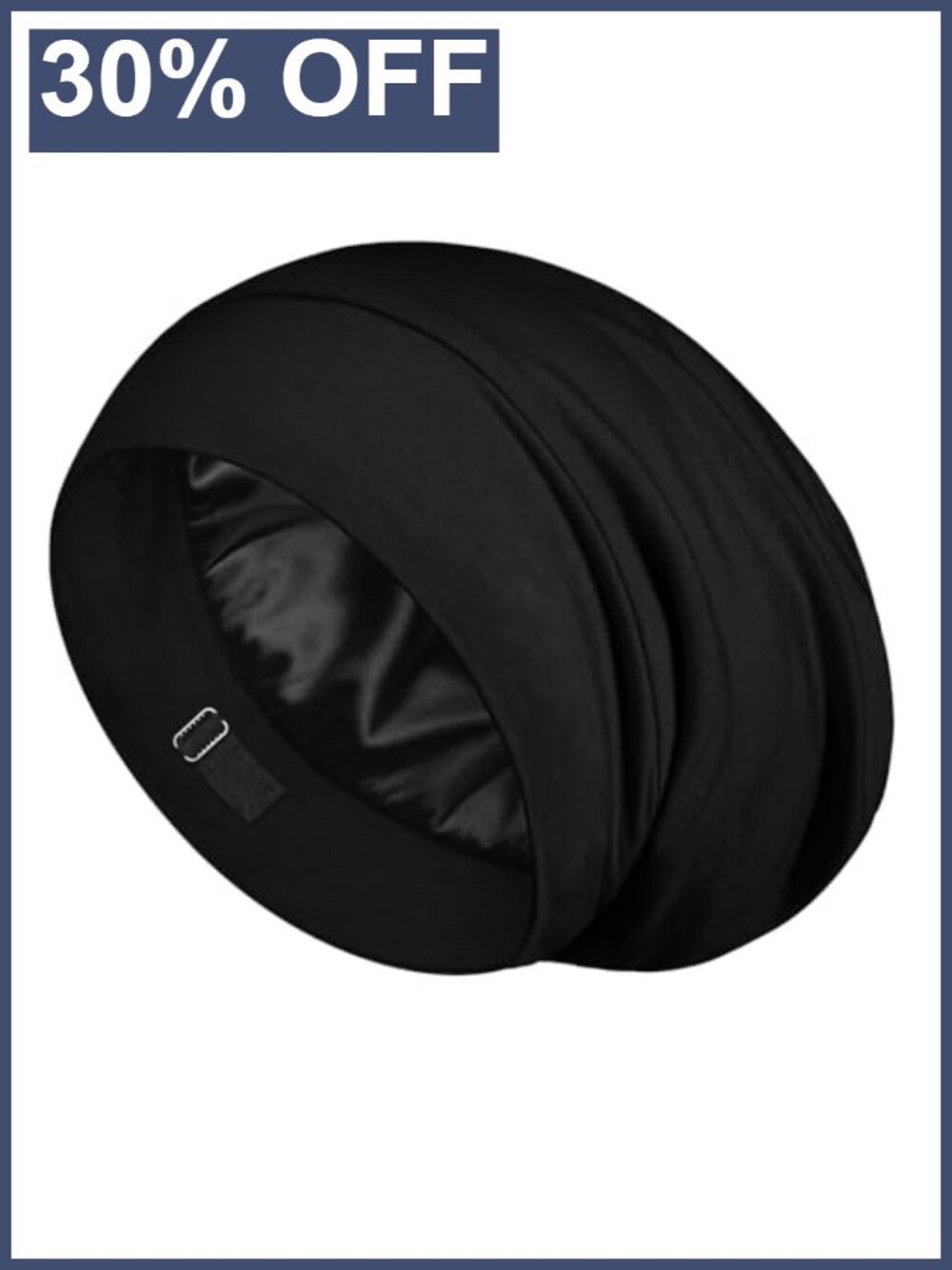 100% Mulberry Silk Bonnet Adjustable Sleep Cap Hair Protection